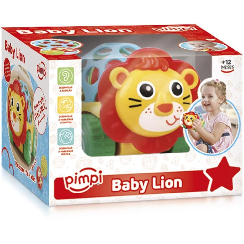 Brinquedo Para Bebe Baby Lion Pull Back Maral (Unidade) - imagem 4
