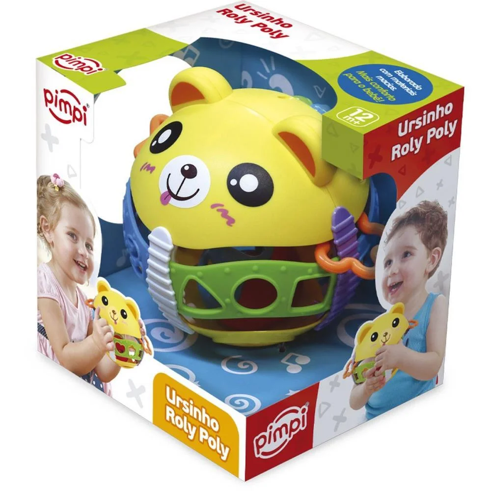 Brinquedo Para Bebe Roly Poly C/Chocalho E Formas Maral (Unidade) - imagem 4