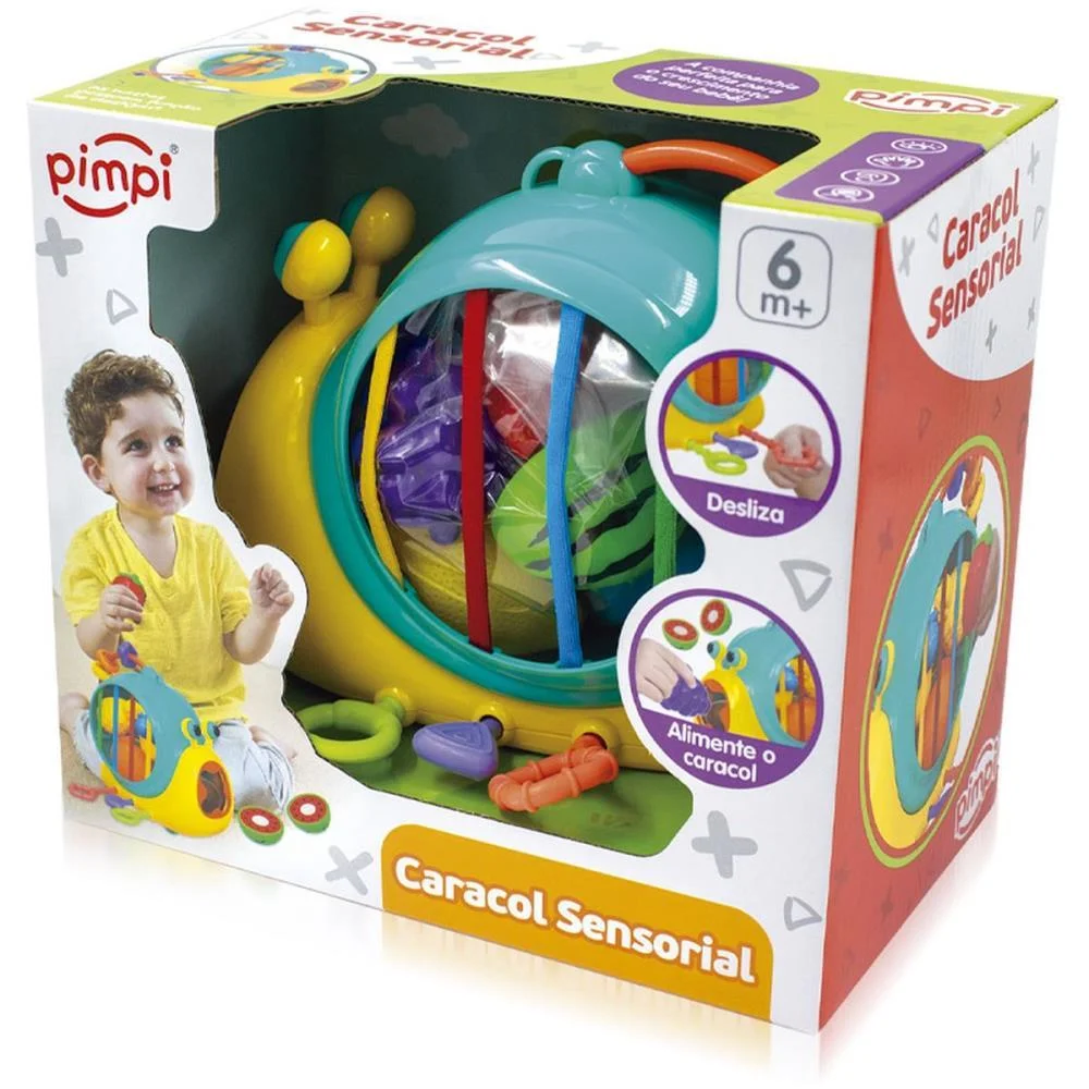 Brinquedo Para Bebe Caracol Sensorial Maral (Unidade) - imagem 4