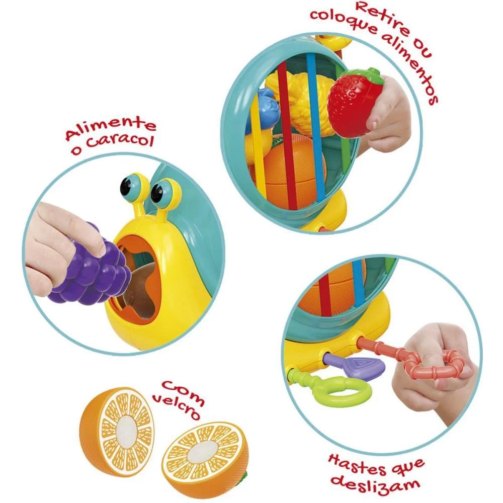 Brinquedo Para Bebe Caracol Sensorial Maral (Unidade) - imagem 5