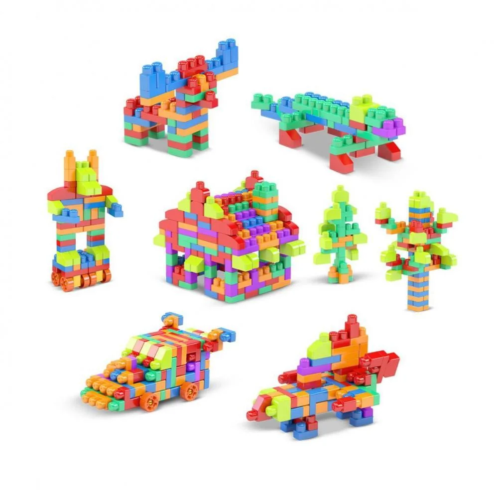Brinquedo Para Montar Sacola Construcao Click 440Pcs Dismat (Unidade) - imagem 3