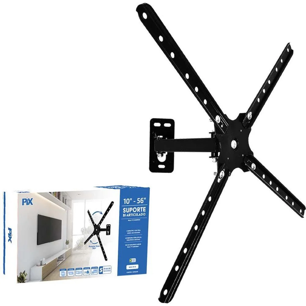 Suporte Para Tv Bi-Articulado 10 A 60 Pol. Pto Santana Centro (Unidade) - imagem 4