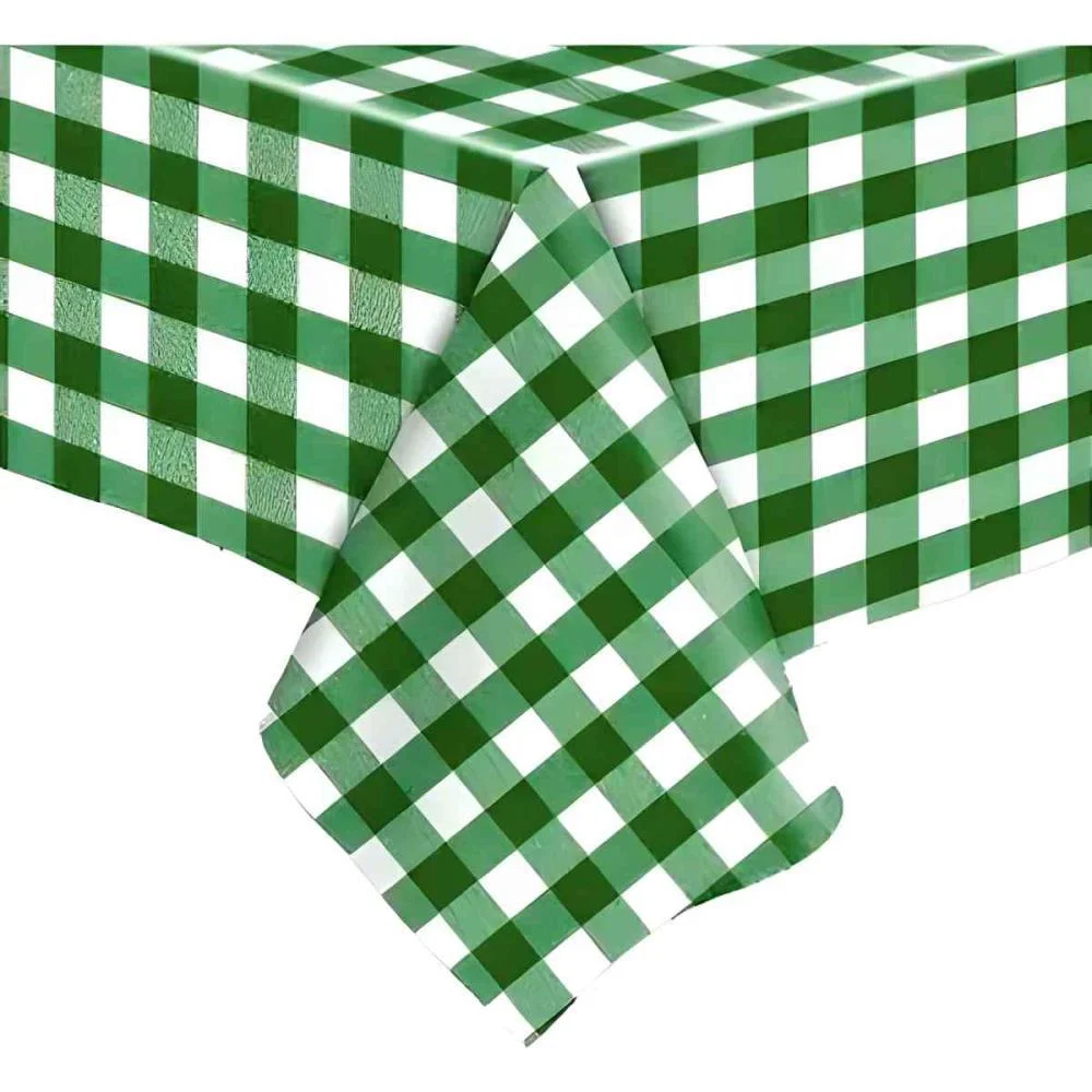 Toalha Plastica 78X78Cm Xadrez Verde Escuro Xingo Embalagens (Pct.c/10) - imagem 3