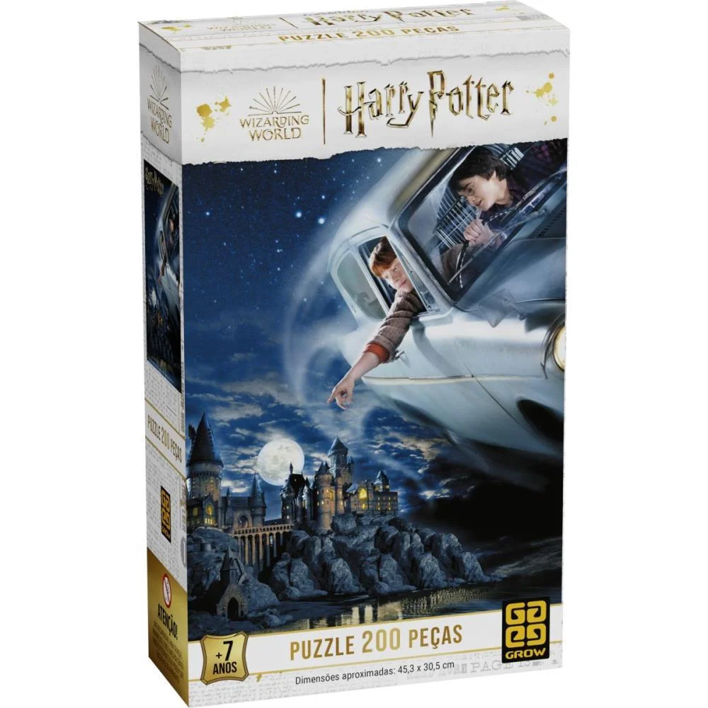 Quebra-Cabeca Cartonado Harry Potter 200 Pecas Grow (Unidade) - imagem 2