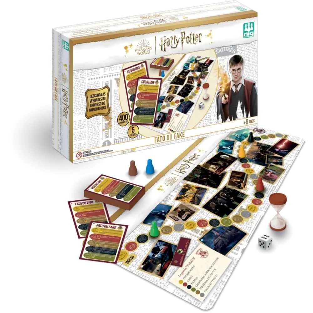 Jogo De Tabuleiro Harry Potter Fato Ou Fake? Nig Brinquedos (Unidade) - imagem 3
