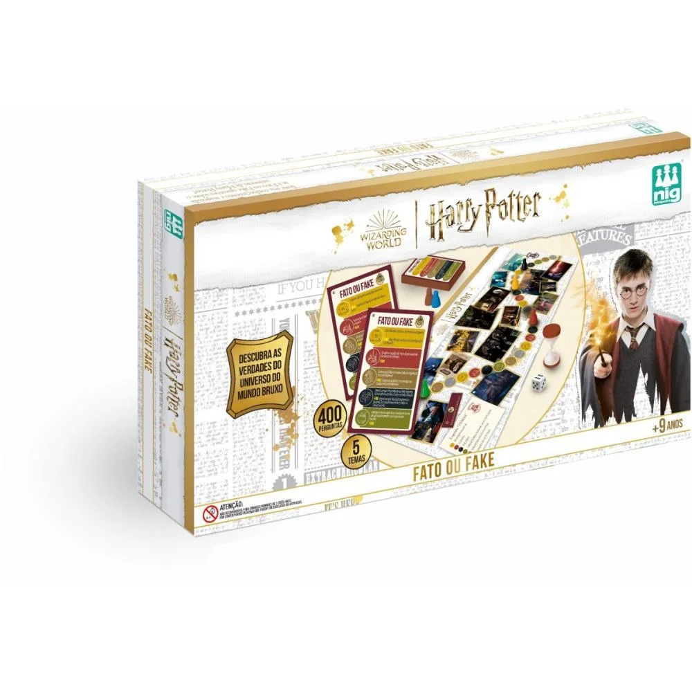 Jogo De Tabuleiro Harry Potter Fato Ou Fake? Nig Brinquedos (Unidade) - imagem 4