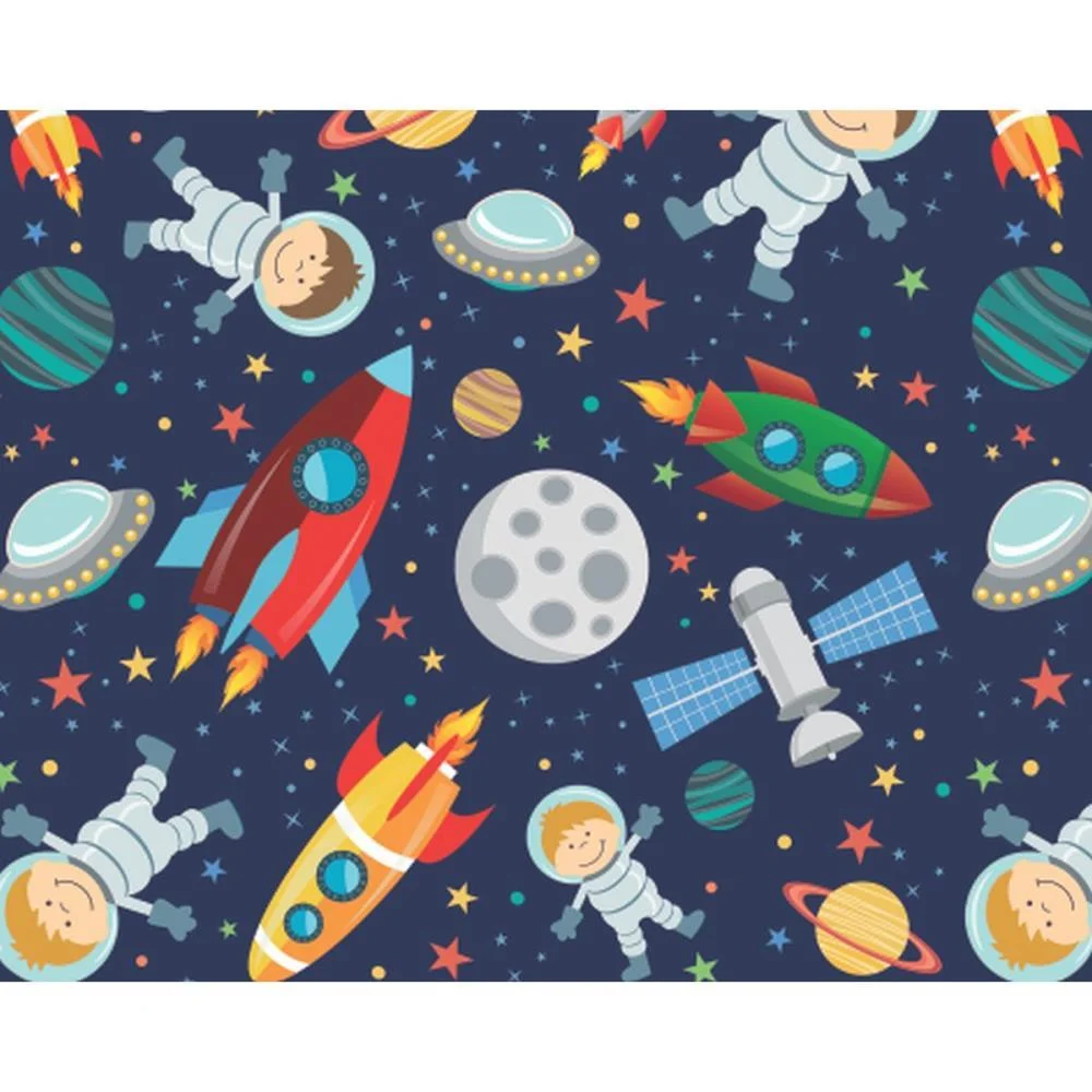 Papel Presente Bobina Couche 60Cm.mod.621 Astronauta V.m.p. (Bo-100Mts) - imagem 2