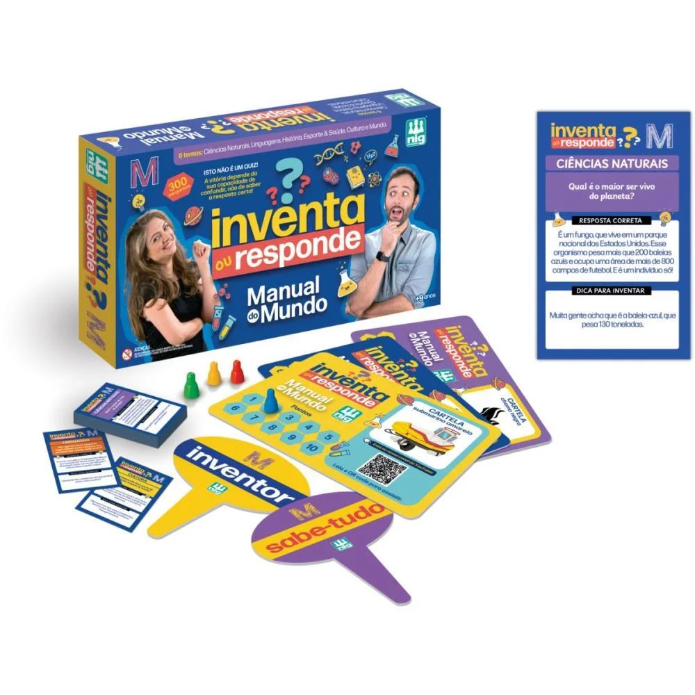 Jogo Diverso Inventa Ou Responde Nig Brinquedos (Unidade) - imagem 3