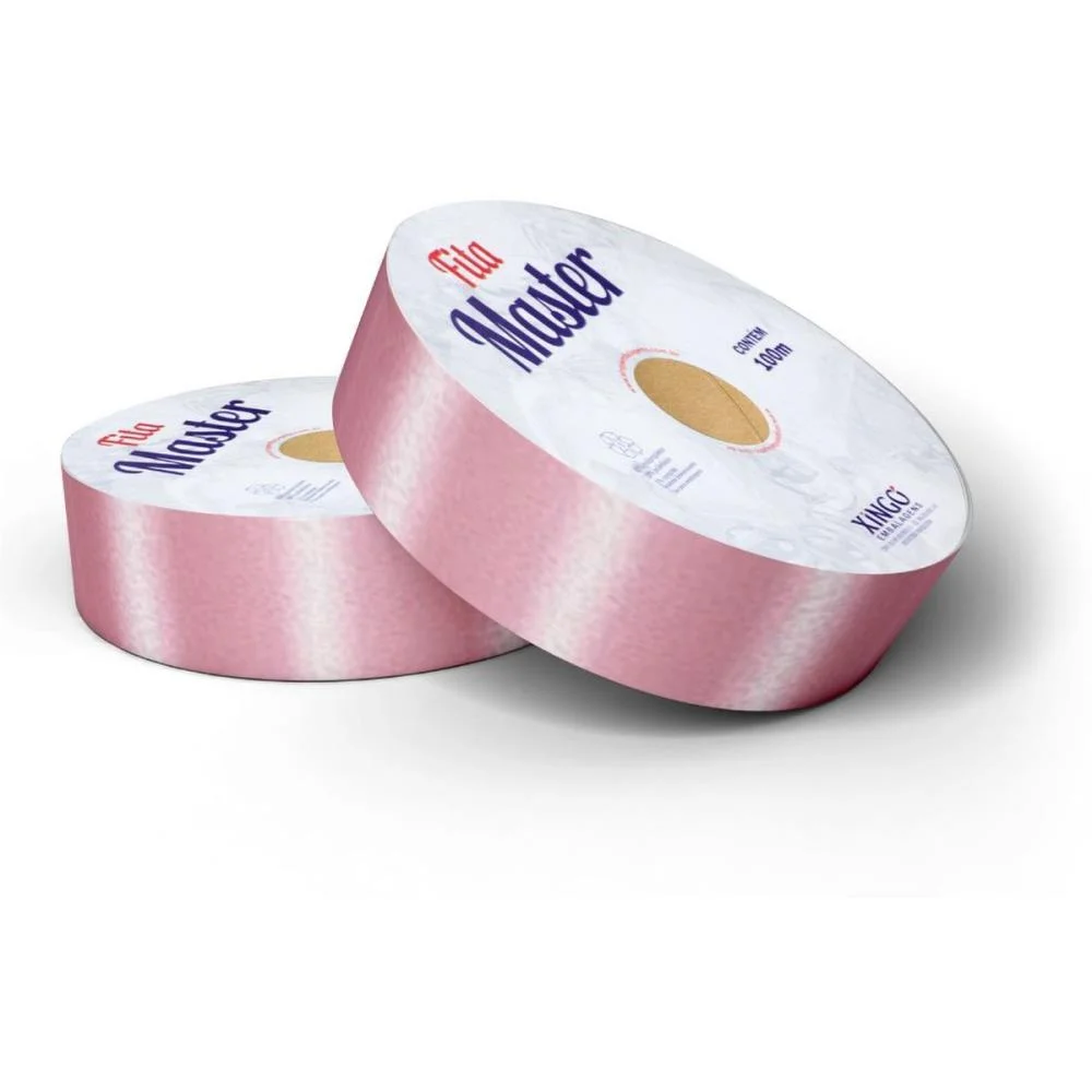 Fita Master Lisa 32Mmx50M Rosa Claro Xingo Embalagens (Unidade) - imagem 3