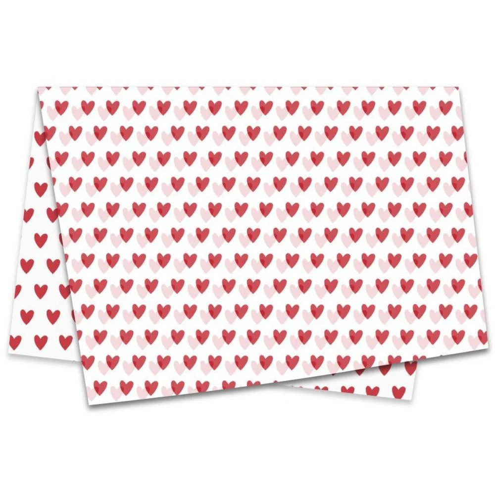 Papel Seda Decorado 50X70Cm Amo Voce Xingo Embalagens (Pct.c/50) - imagem 3