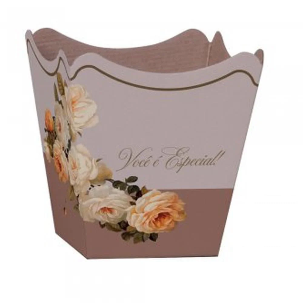 Cachepot Paper Decorado Pote 15 Giullia 16X17X11Cm Xingo Embalagens (Pct.c/10) - imagem 2