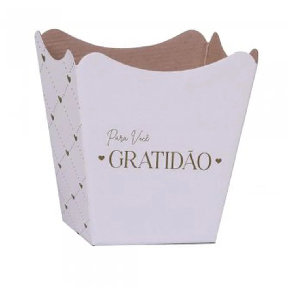 Cachepot Paper Decorado Pote 15 Essencia Bc 16X17X11Cm Xingo Embalagens (Pct.c/10) - imagem 2