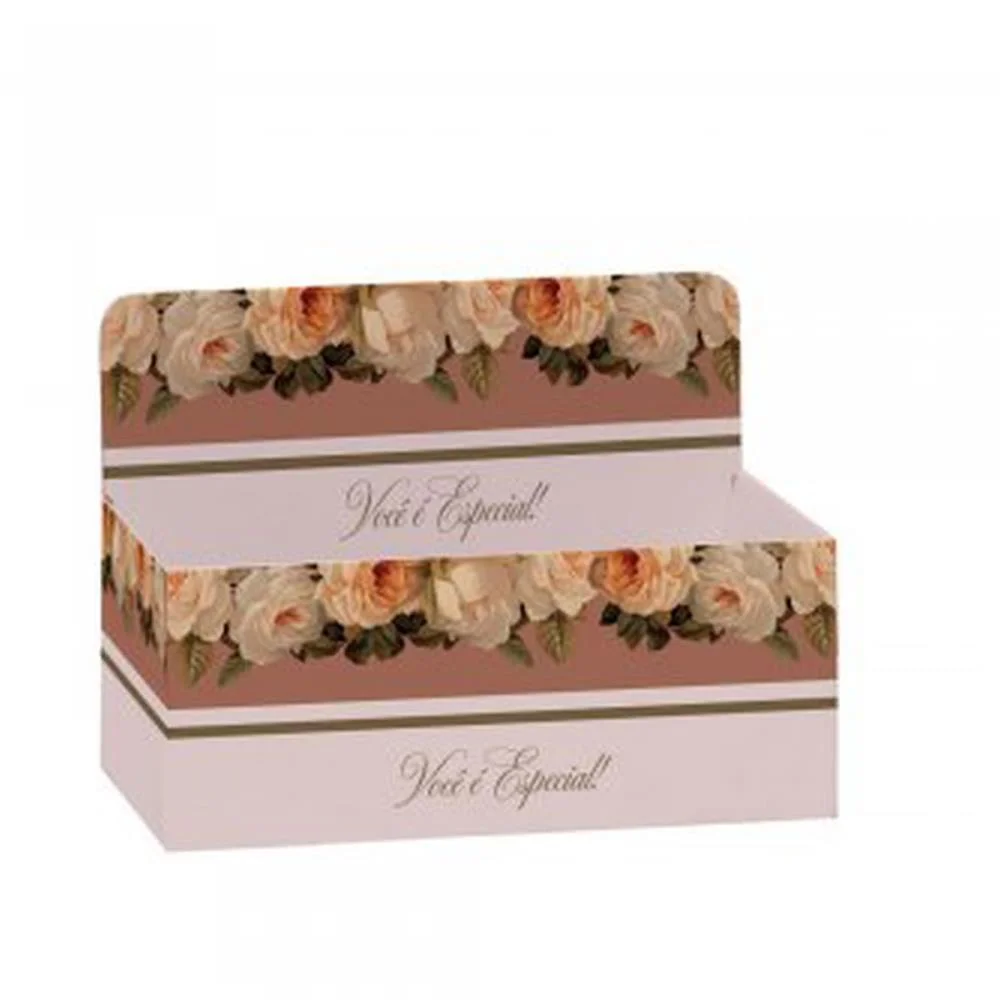 Cachepot Paper Decorado Giullia Retangular 24X15X10Cm Xingo Embalagens (Pct.c/05) - imagem 3