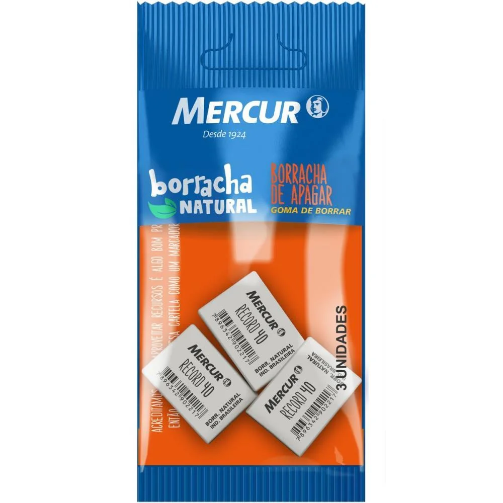 Borracha Branca Pull Pack Record 40 Mercur (Bl.c/03) - imagem 2