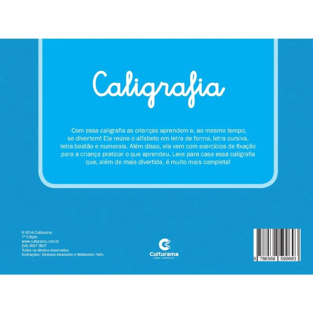 Livro Caligrafia Caligrafia Completo 48Pg 27X20 Culturama - imagem 5
