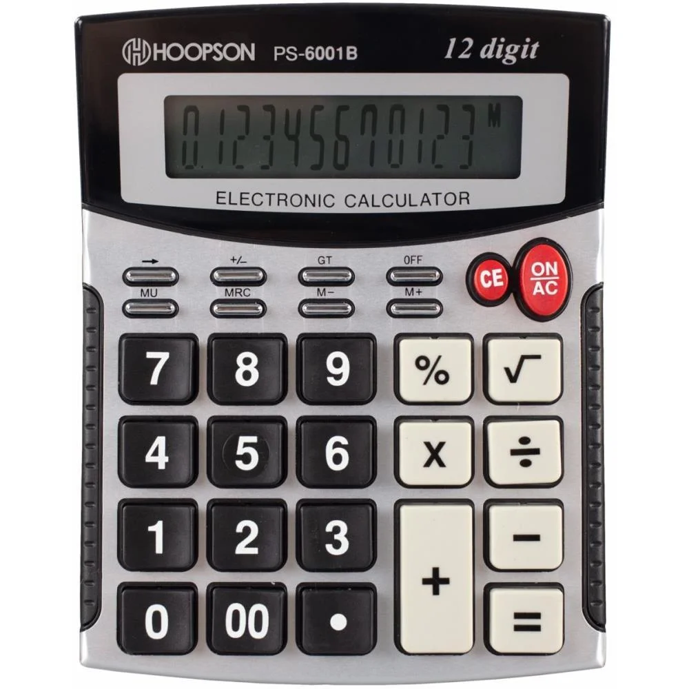 Calculadora De Mesa 12 Digitos Prata Mercoriental - imagem 2