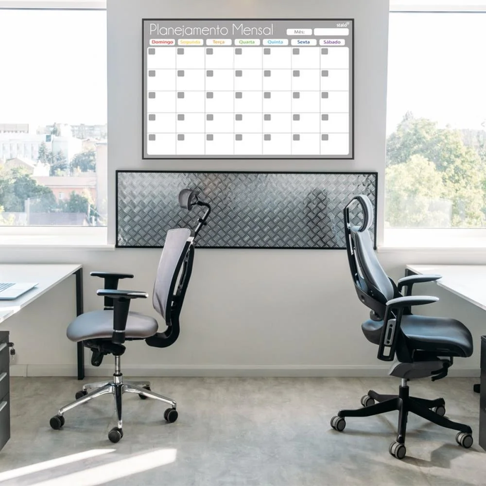 Quadro Planner Mensal Gray Fit 090X060Cm Stalo (Pct.c/02) - imagem 5