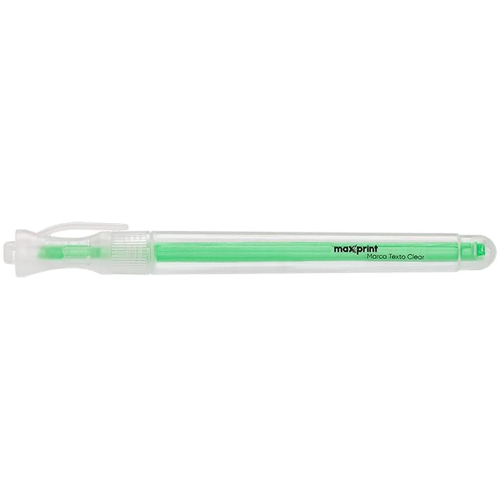 Caneta Marca Texto Clear Verde Maxprint (Cx.c/12) - imagem 2