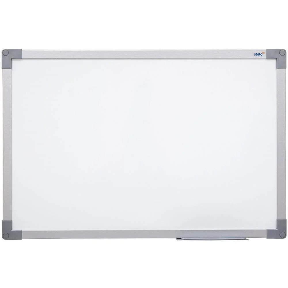 Quadro Branco Moldura Aluminio 060X040Cm Uv Soft Stalo (Pct.c/02) - imagem 2