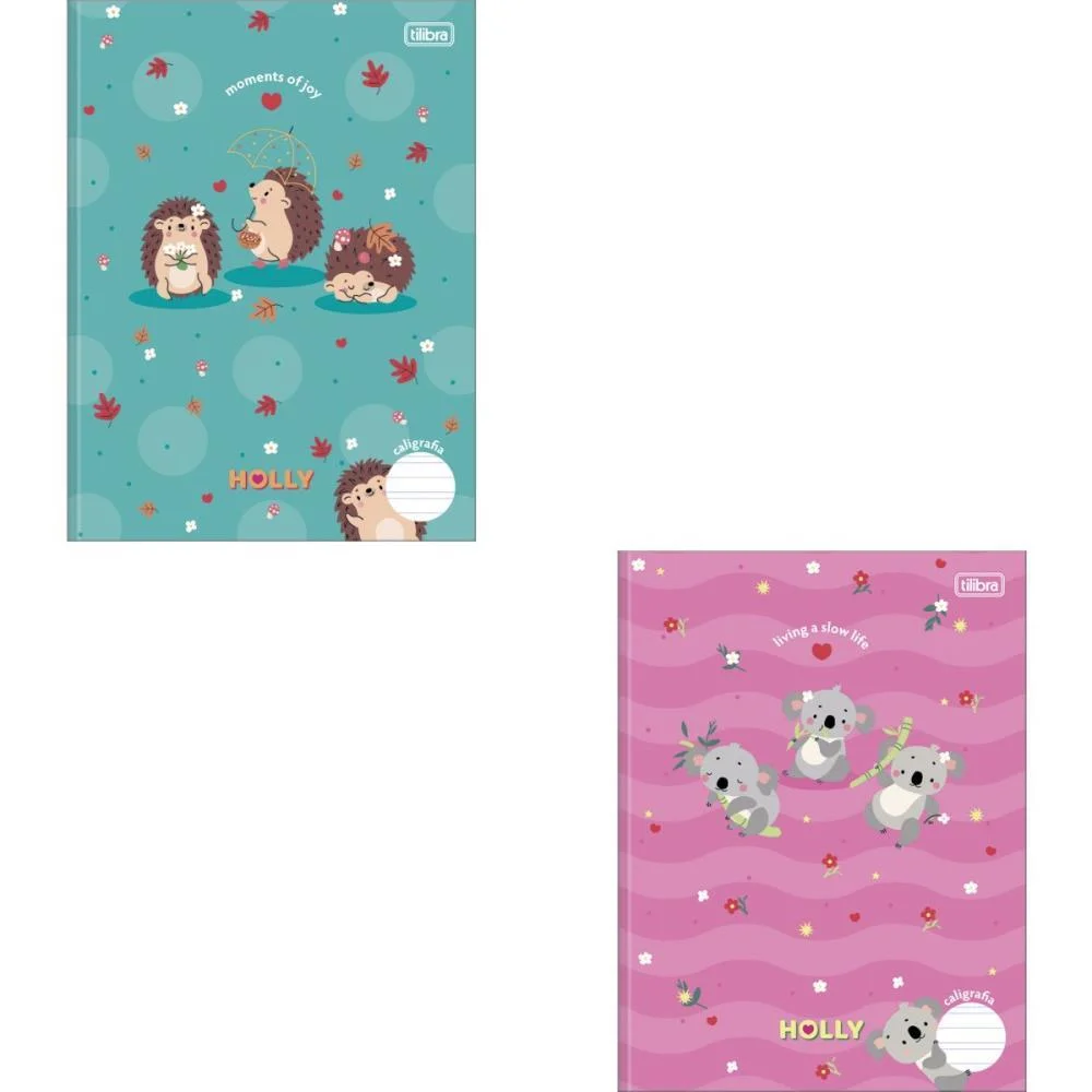 Caderno Caligrafia Capa Dura Holly 40Fls Brochura Vert. Tilibra (Pct.c/05) - imagem 2