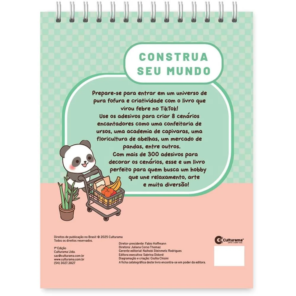 Livro Com Adesivos Cenario Construa Seu Mundo Culturama (Unidade) - imagem 11