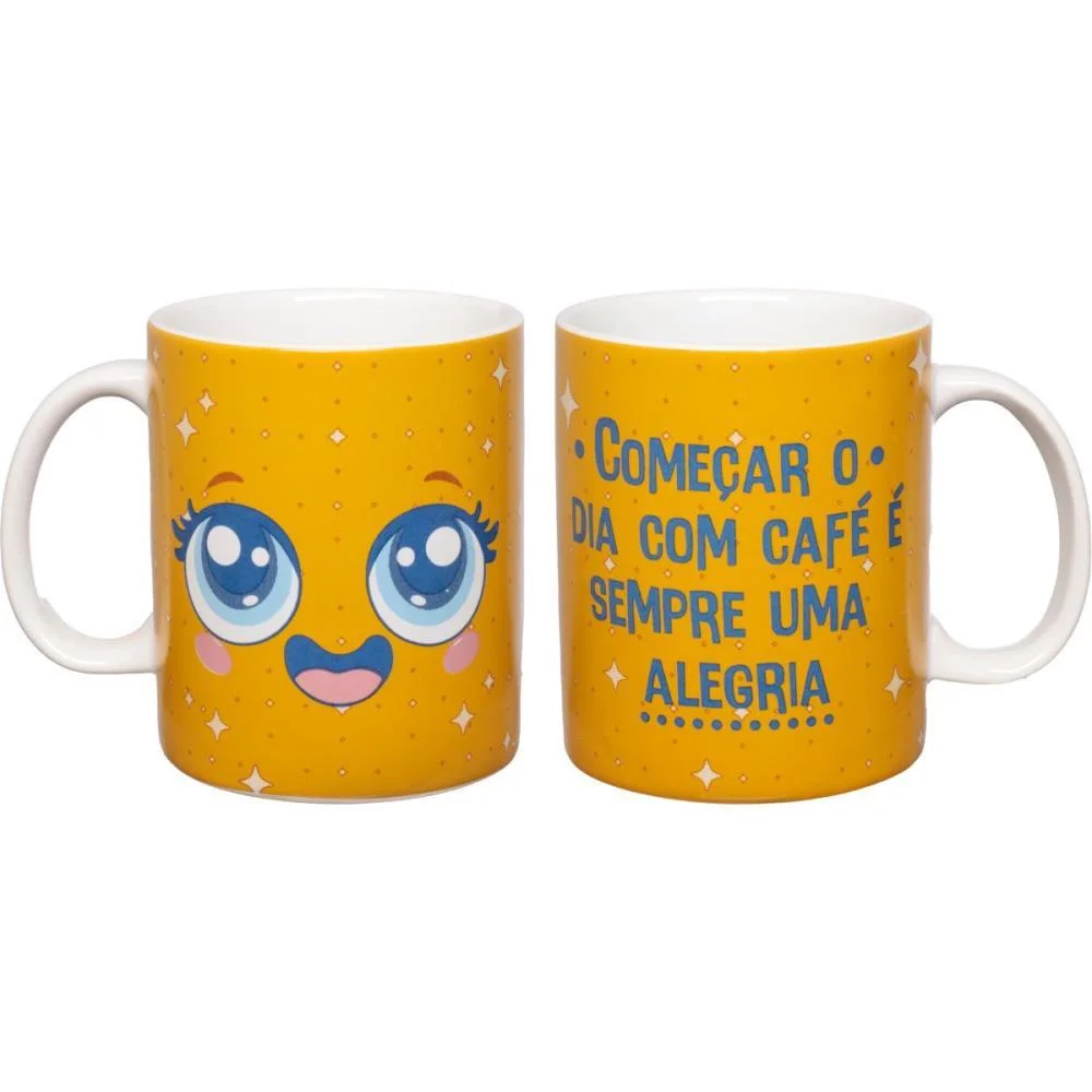 Caneca Decorada Humor Felicidade 330Ml Western (Unidade) - imagem 2
