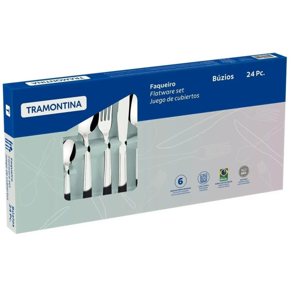 Talher Faqueiro Buzios 24Pc Inox Tramontina (Unidade) - imagem 7