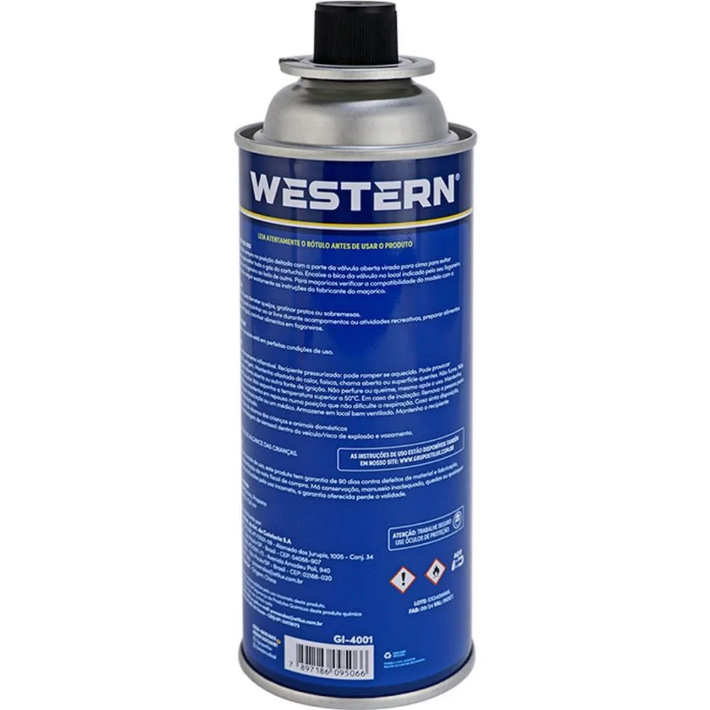 Utensilio Domestico Gas Macarico E Fogareiro 400Ml Western (Unidade) - imagem 3