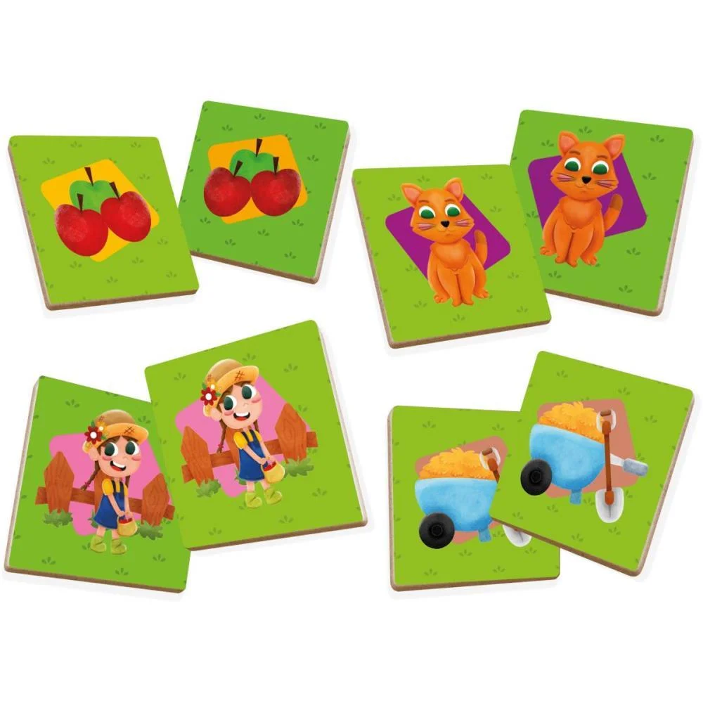 Jogo Da Memoria Em Madeira Vida Na Fazenda 24Pcs Brinc. De Crianca (Unidade) - imagem 4
