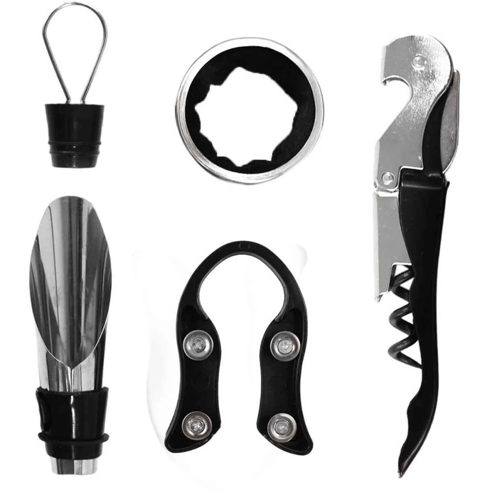 Utensilio Domestico Kit P/Vinho 5 Pecas Inoxidavel Santana Centro (Unidade) - imagem 4