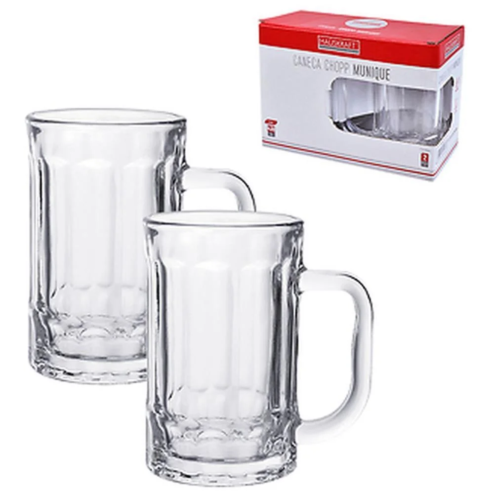 Caneca De Vidro Chopp Munique 430Ml Western (Kit.c/02) - imagem 3