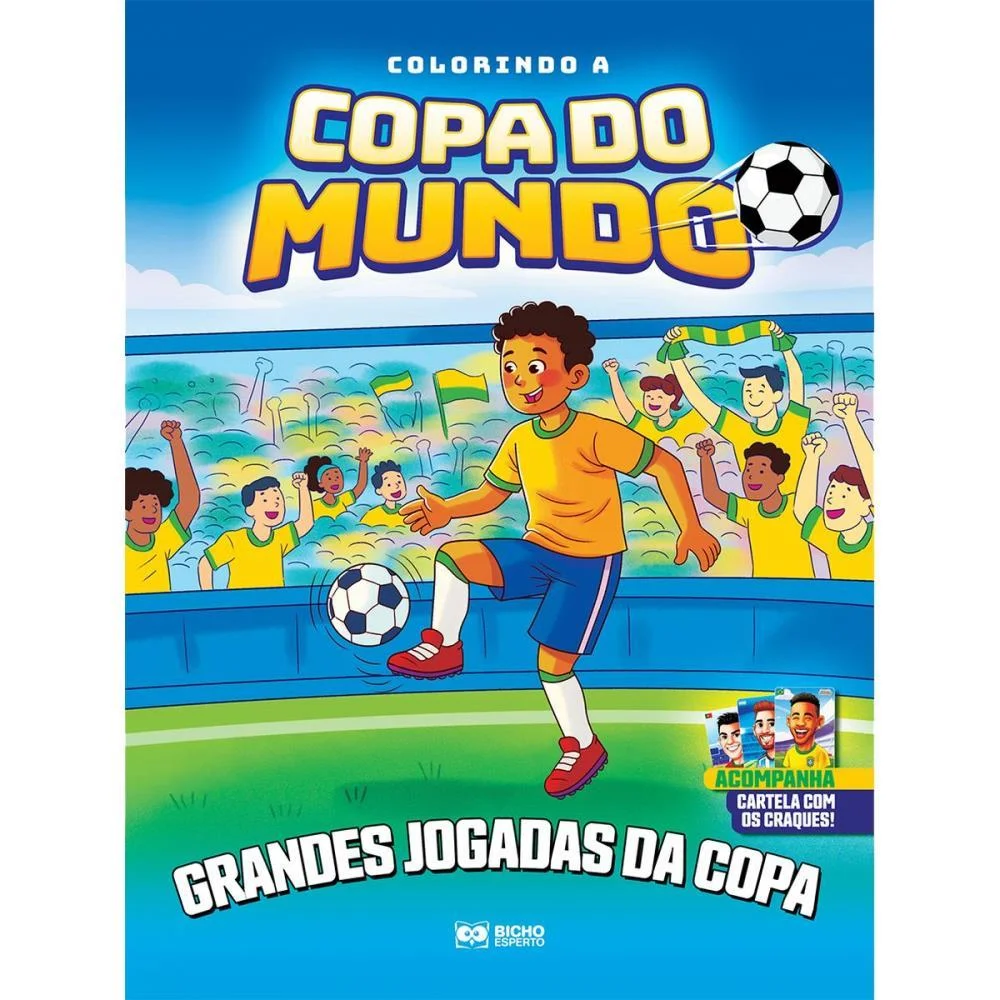 Copa Do Mundo Livro Colorindo A Copa 16Pgs Bicho Esperto (Pct.c/04) - imagem 6