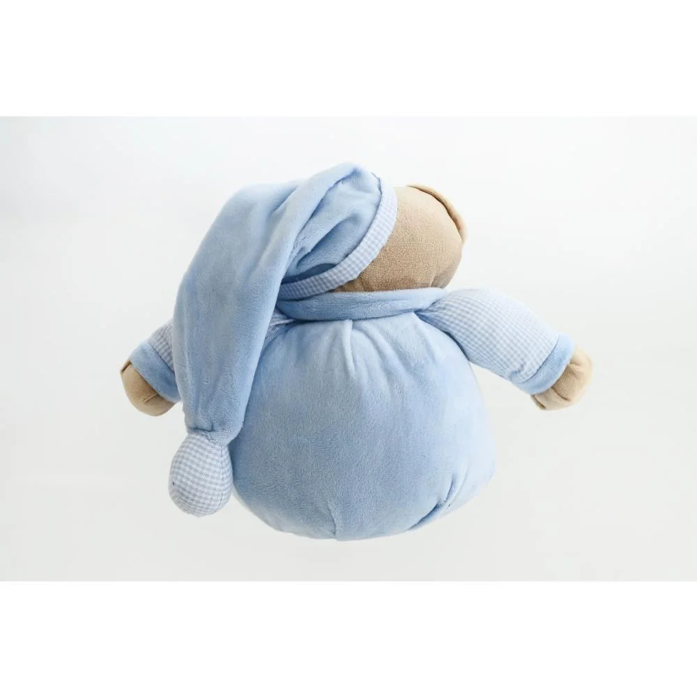 Pelucia Urso Nino Azul Bebe 22Cm Zip - imagem 4