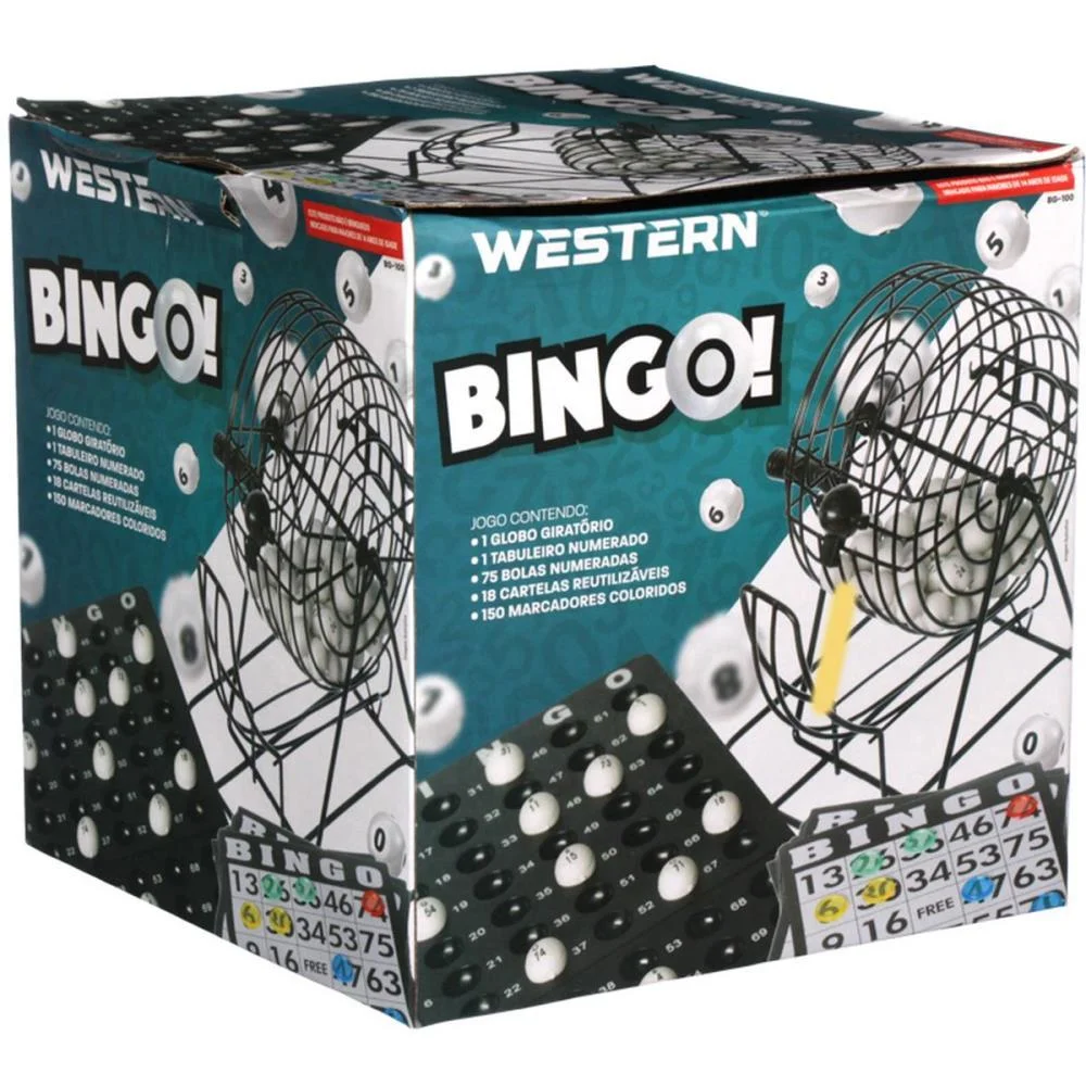 Jogo De Bingo Roleta De Metal Completo Western - imagem 5