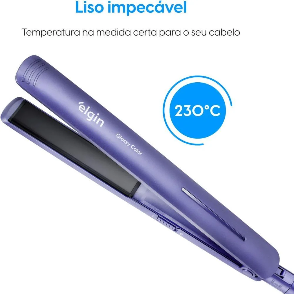 Chapinha Alisadora Glossy Color Bivolt Elgin - imagem 2