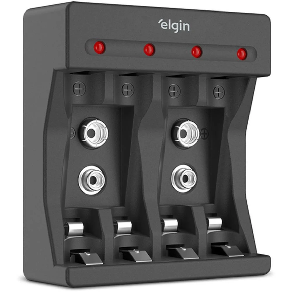 Carregador De Bateria Usb Tipo C P/Pilhas C/Cabo 0,5 Elgin (Blister) - imagem 2