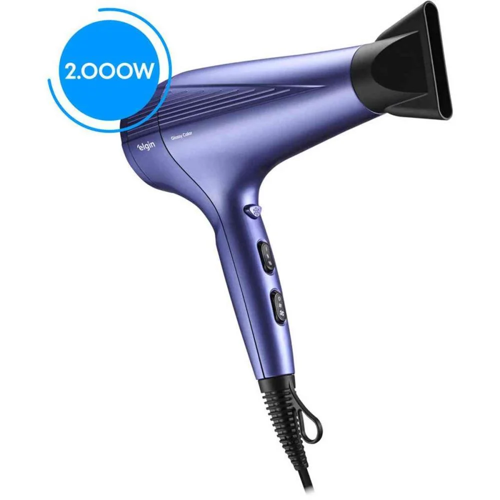 Secador De Cabelo Glossy Color 2000W 220V Elgin - imagem 3
