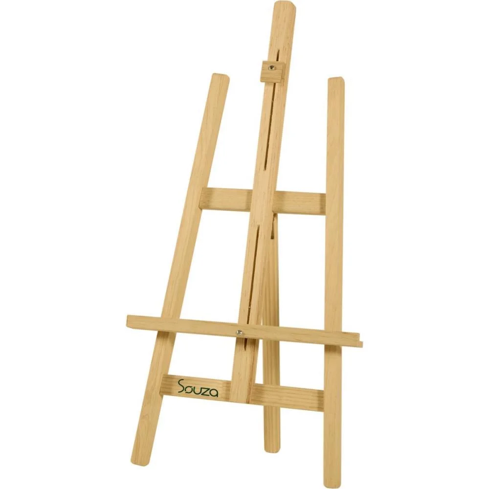 Cavalete Para Pintura Natural 75Cm De Mesa Souza - imagem 2