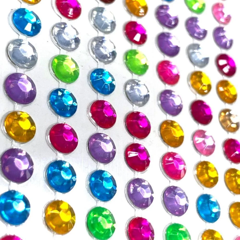Pedraria Strass 6Mm Adesivo Multicolor Kit (Pct.c/20) - imagem 4
