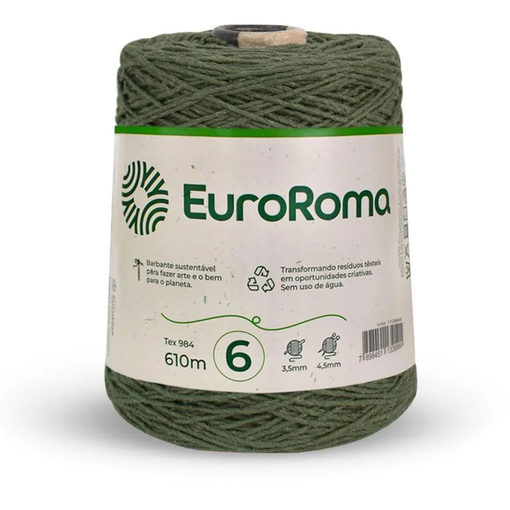 Barbante Colorido 600G 4/6 Fios 610M Vd Militar Euroroma - imagem 2