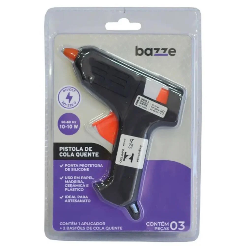 Pistola De Cola Quente Bazze 10-10W Pequena Bivolt Summit - imagem 6