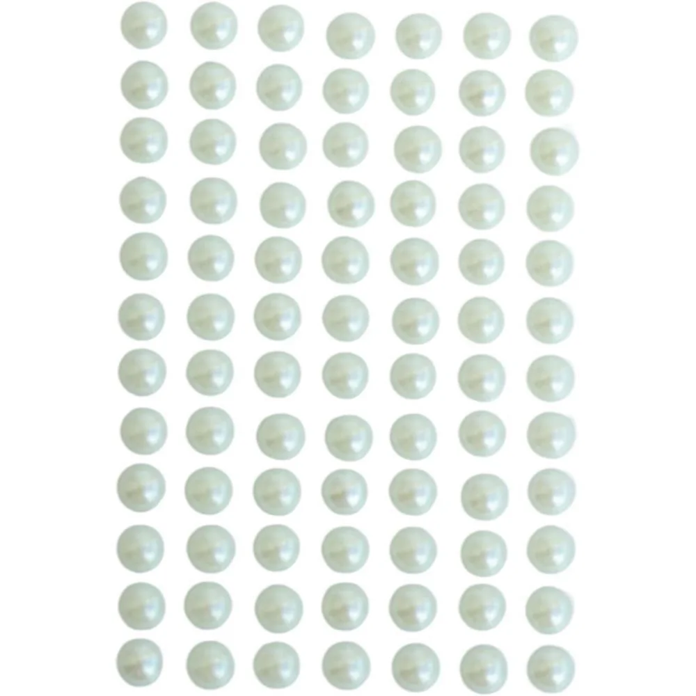 Pedraria 1/2 Perola 6Mm Adesiva Creme Kit (Pct.c/12) - imagem 4