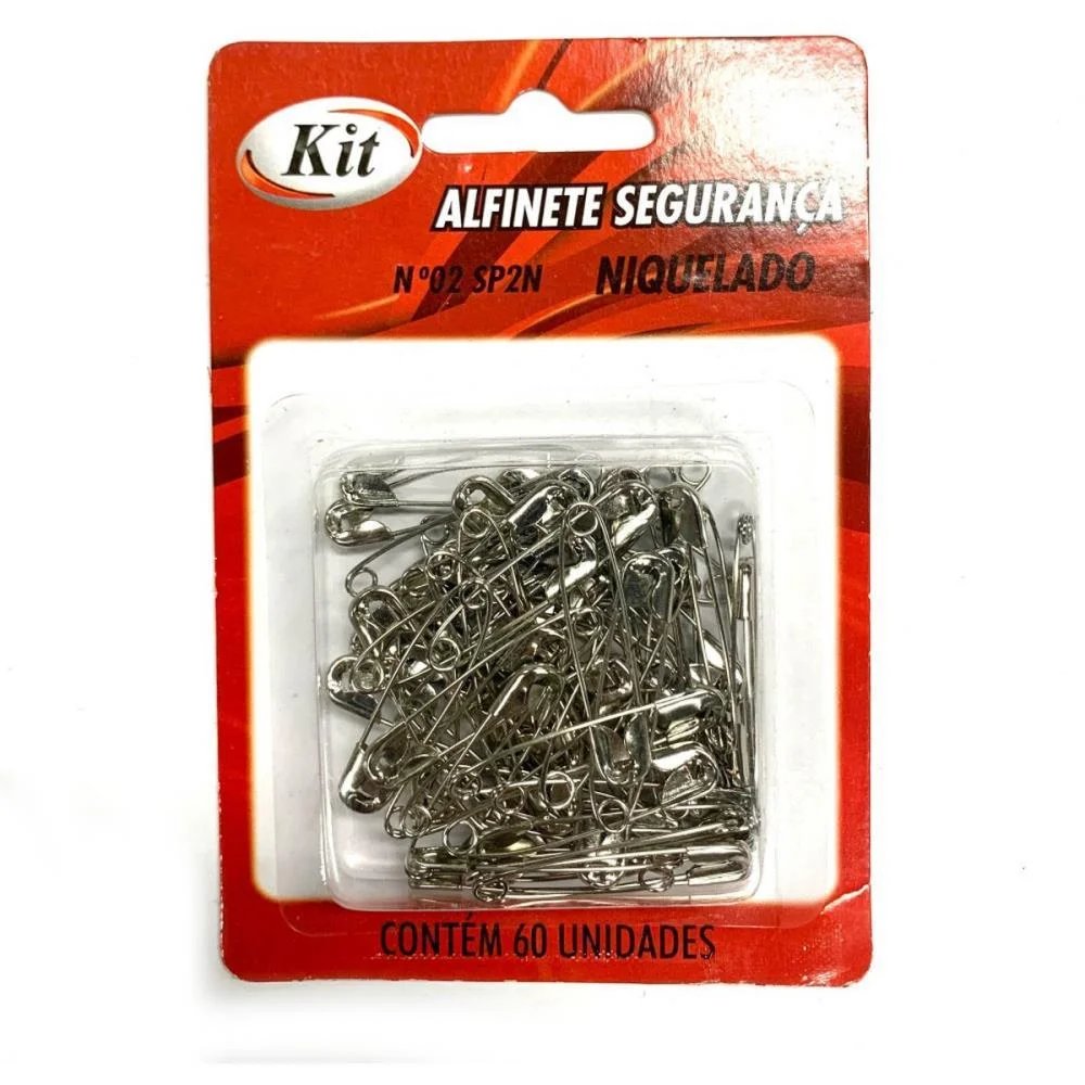 Alfinete Seguranca N.02 Niquelado Kit (Ct.c/60) - imagem 3