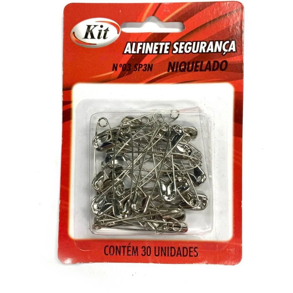 Alfinete Seguranca N.03 Niquelado Kit (Ct.c/30) - imagem 3