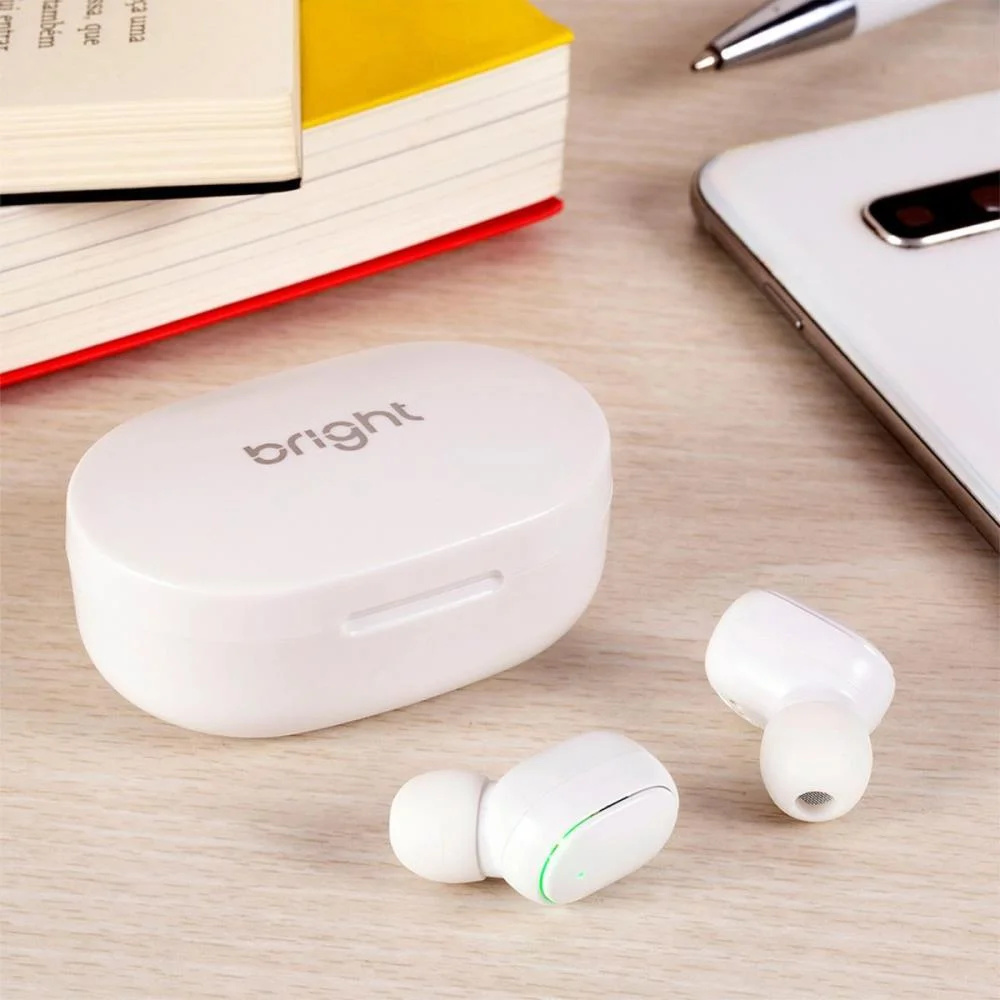 Fone De Ouvido Bluetooth Max Sound Branco Bright - imagem 8