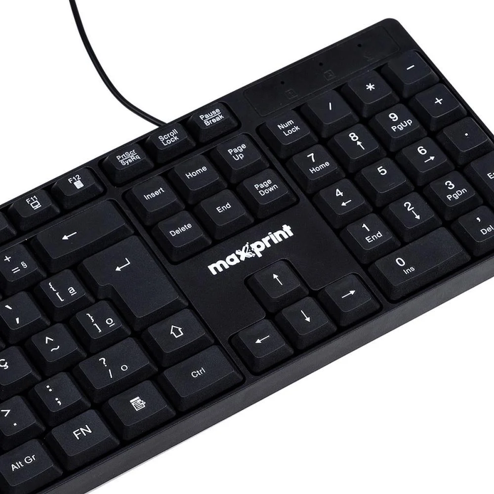 Teclado Usb 2.0 Office Easy Preto Maxprint - imagem 3