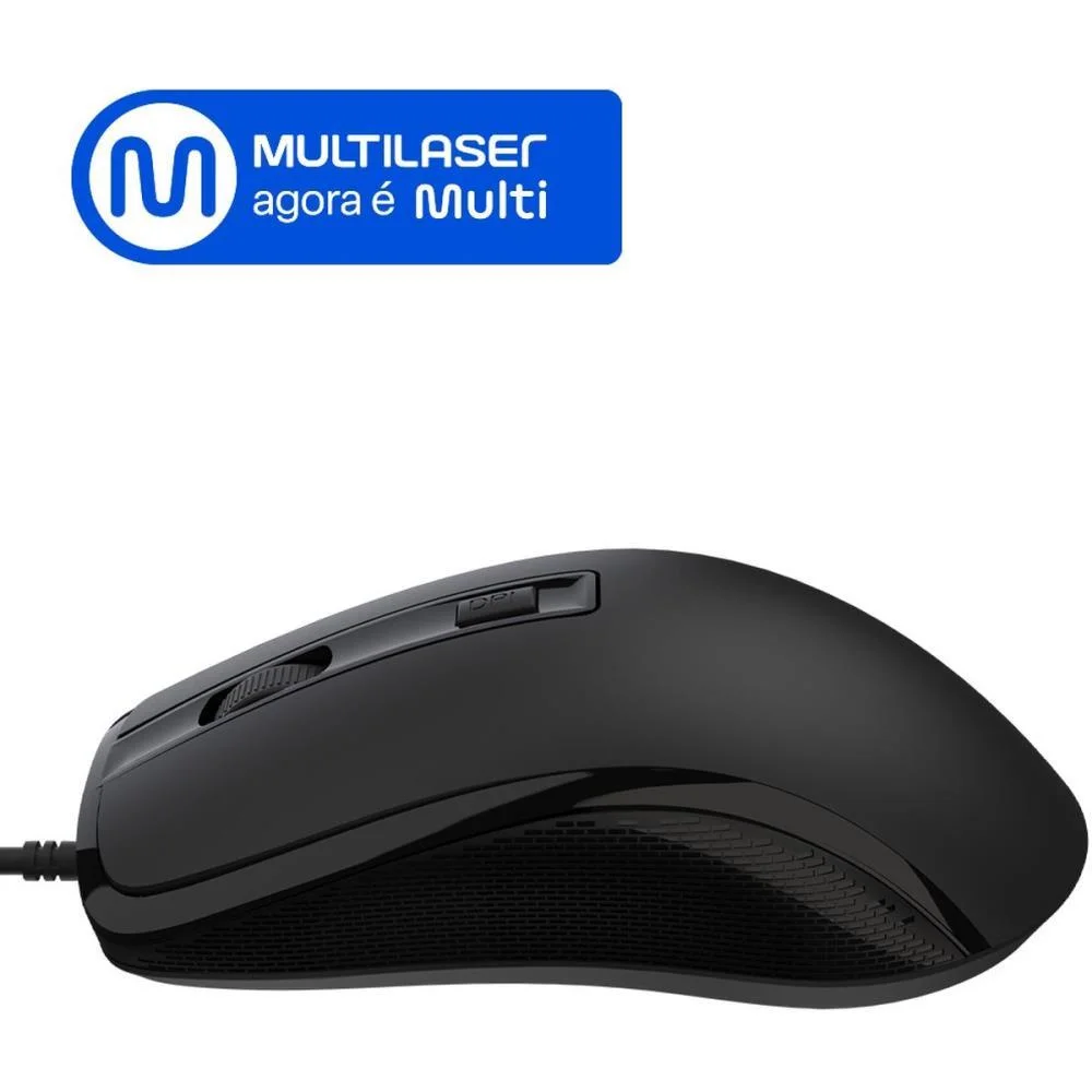 Mouse Optico Usb 2400Dpi 4Otoes Preto Multi - imagem 6