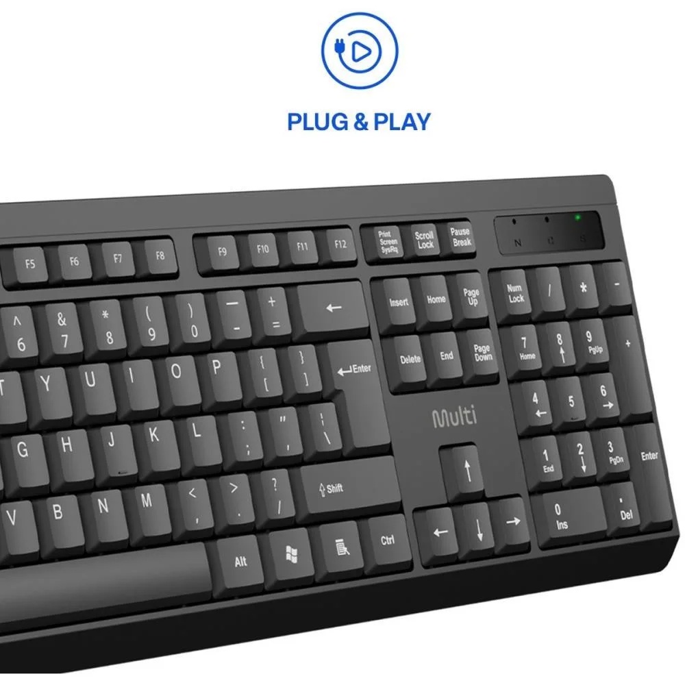 Teclado Usb S/Fio Ts050 Multimidia Pt Multi - imagem 6