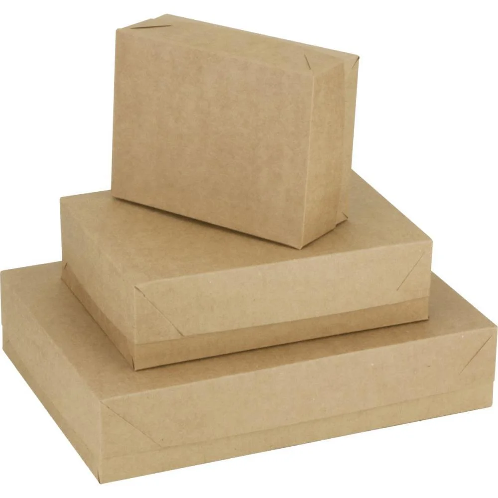 Caixa Para Presente Com Tampa Kraft Gd 35X25,5X7,5 Cristina (Pct.c/10) - imagem 2