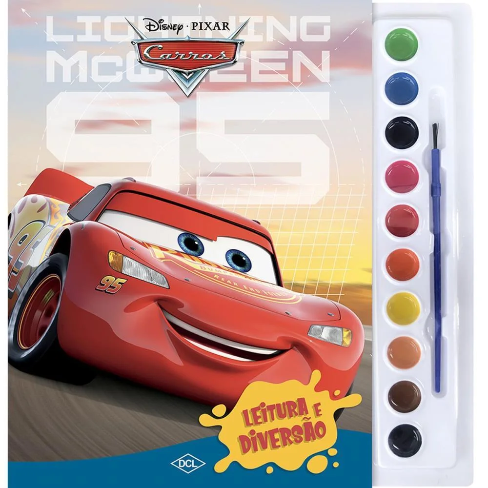 Livro Aquarela Cars 29X28,5Cm 16Pgs Dcl - imagem 2